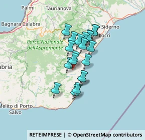Mappa 89030 Caraffa del Bianco RC, Italia (10.3605)