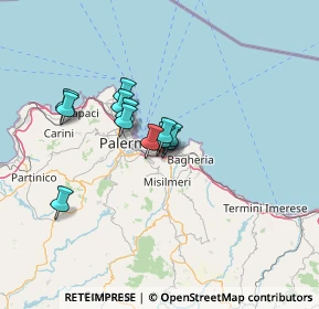 Mappa Via Pietro Tagliavia, 90121 Palermo PA, Italia (10.13583)