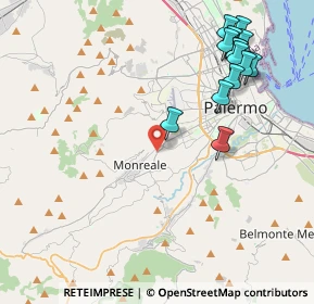 Mappa Via Circonvallazione di Monreale km 0, 90046 Palermo PA, Italia (5.40071)