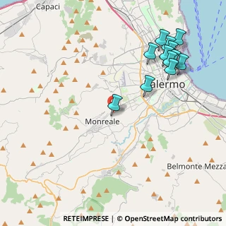 Mappa Via Circonvallazione di Monreale km 0, 90046 Palermo PA, Italia (5.34)