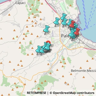 Mappa Via Circonvallazione di Monreale km 0, 90046 Palermo PA, Italia (4.0885)