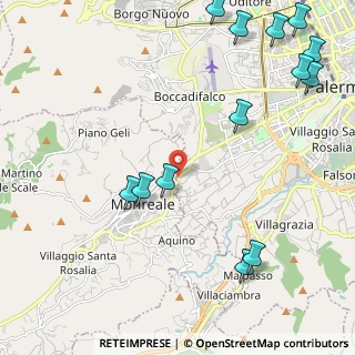 Mappa Via Circonvallazione di Monreale km 0, 90046 Palermo PA, Italia (3.25769)
