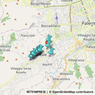 Mappa Via Circonvallazione di Monreale km 0, 90046 Palermo PA, Italia (1.35231)