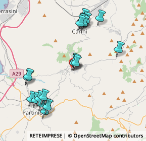 Mappa Via Lucio Rastello, 90040 Montelepre PA, Italia (4.92)