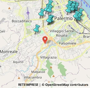 Mappa Palermo, 90129 Palermo PA, Italia (3.2215)