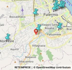 Mappa Palermo, 90129 Palermo PA, Italia (3.59077)