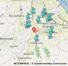Mappa Palermo, 90129 Palermo PA, Italia (1.84917)
