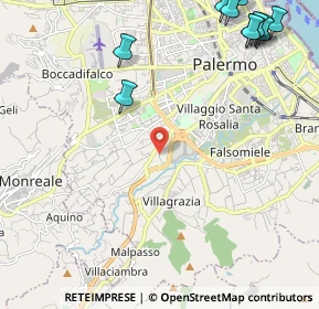Mappa Palermo, 90129 Palermo PA, Italia (3.67333)