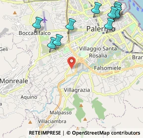 Mappa Palermo, 90129 Palermo PA, Italia (3.11818)