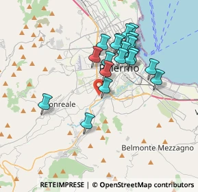 Mappa Palermo, 90129 Palermo PA, Italia (3.581)