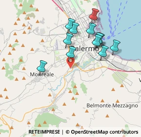 Mappa Palermo, 90129 Palermo PA, Italia (3.88333)