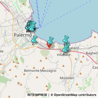 Mappa Via Funnuta, 90124 Palermo PA, Italia (4.5675)