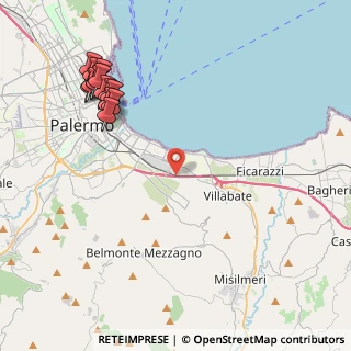Mappa Via Funnuta, 90124 Palermo PA, Italia (5.77286)