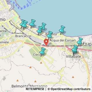 Mappa Via Funnuta, 90124 Palermo PA, Italia (2.22818)