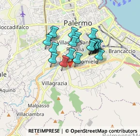 Mappa Via Barone della Scala, 90126 Palermo PA, Italia (1.4115)