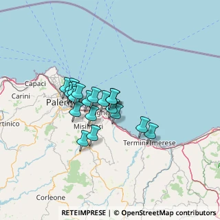 Mappa Via Camillo Benso Conte di Cavour, 90017 Santa Flavia PA, Italia (10.70158)