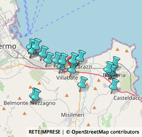 Mappa C.da La Rosa Valloneria, 90039 Villabate PA, Italia (3.7745)