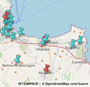 Mappa C.da La Rosa Valloneria, 90039 Villabate PA, Italia (6.856)