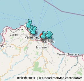 Mappa C.da La Rosa Valloneria, 90039 Villabate PA, Italia (17.63615)