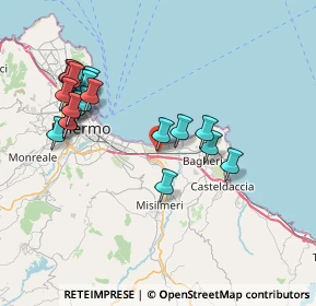 Mappa C.da La Rosa Valloneria, 90039 Villabate PA, Italia (8.8085)