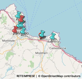 Mappa C.da La Rosa Valloneria, 90039 Villabate PA, Italia (8.33182)