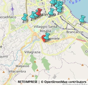 Mappa Via S. Bernardo da Corleone, 90126 Palermo PA, Italia (2.87462)