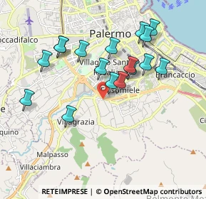 Mappa Via S. Bernardo da Corleone, 90126 Palermo PA, Italia (2.02706)