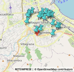Mappa Via S. Bernardo da Corleone, 90126 Palermo PA, Italia (2.059)