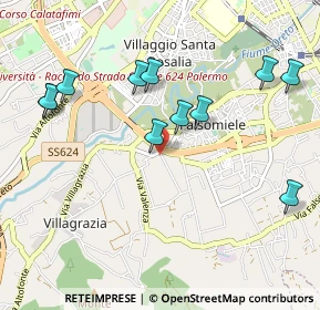 Mappa Via S. Bernardo da Corleone, 90126 Palermo PA, Italia (1.18182)