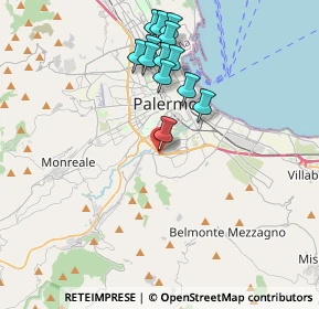 Mappa Via S. Bernardo da Corleone, 90126 Palermo PA, Italia (4.14385)