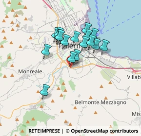Mappa Via S. Bernardo da Corleone, 90126 Palermo PA, Italia (3.11235)