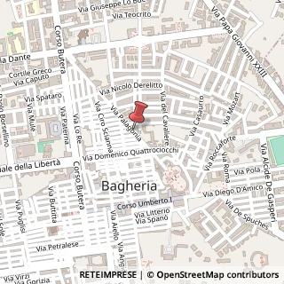 Mappa Via Palagonia, 92A, 90011 Bagheria, Palermo (Sicilia)