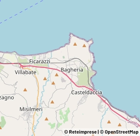 Mappa 90011 Bagheria PA, Italia (4.4475)