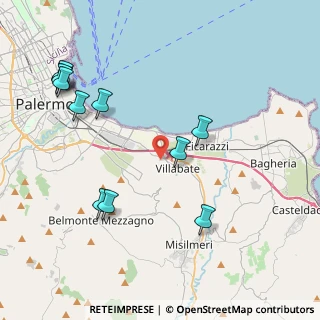 Mappa Via Guglielmini, 90039 Palermo PA, Italia (5.29273)