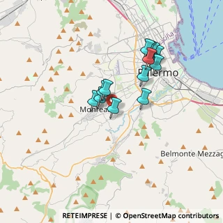 Mappa Stradella Decano, 90046 Monreale PA, Italia (3.23923)
