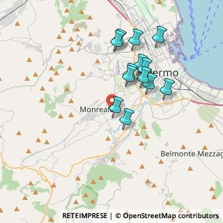 Mappa Stradella Decano, 90046 Monreale PA, Italia (3.73308)