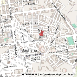 Mappa Via del Cavaliere, 96/A, 90011 Bagheria, Palermo (Sicilia)