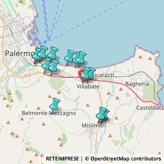 Mappa SP 76, 90039 Villabate PA, Italia (3.862)