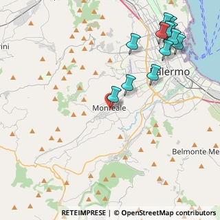 Mappa Via Cappuccini palermo, 90046 Monreale PA, Italia (5.88)