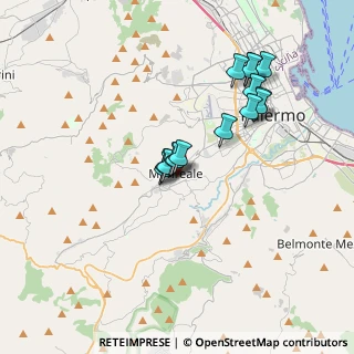 Mappa Via Cappuccini palermo, 90046 Monreale PA, Italia (3.404)