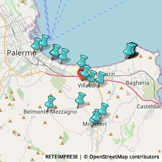 Mappa Via Guglielmini, 90039 Villabate PA, Italia (4.5395)
