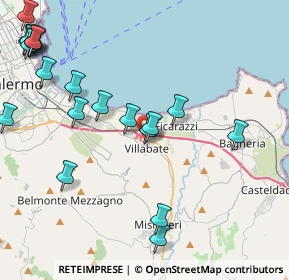 Mappa SS121, 90039 Villabate PA, Italia (5.86)