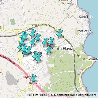 Mappa Via Roccaforte, 90017 Bagheria PA, Italia (1.00588)