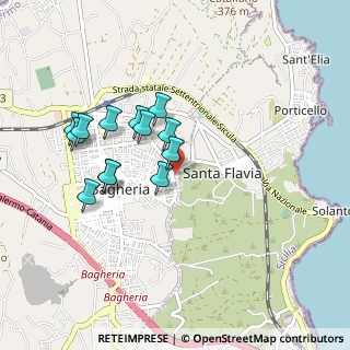 Mappa Via Roccaforte, 90017 Bagheria PA, Italia (0.90846)