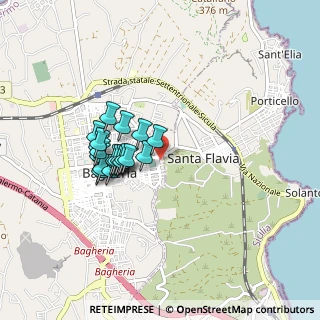 Mappa Via Roccaforte, 90017 Bagheria PA, Italia (0.7685)