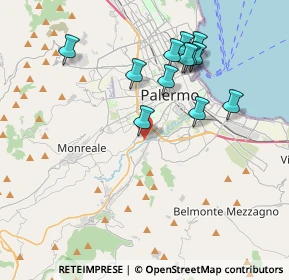 Mappa Via Vittorio Bachelet, 90129 Palermo PA, Italia (4.15833)