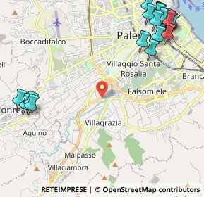 Mappa Via Vittorio Bachelet, 90129 Palermo PA, Italia (3.571)