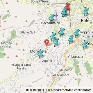 Mappa Circonvallazione Di Monreale, 90046 Monreale PA, Italia (2.69667)