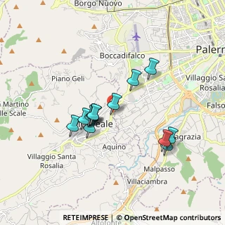 Mappa Circonvallazione Di Monreale, 90046 Monreale PA, Italia (1.66462)