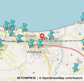 Mappa Via Merce, 90010 Ficarazzi PA, Italia (3.32071)